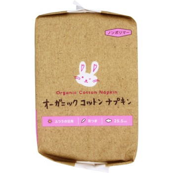 오가닉코튼 생리대 날개부착 25.5cm 16매 코튼라보