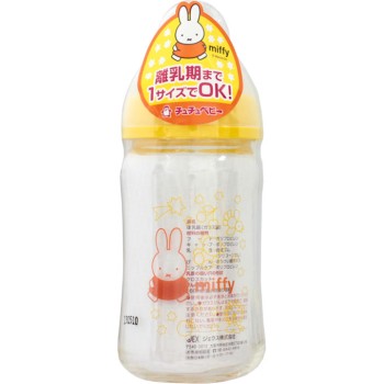 츄츄베이비 미피 넓은 입구 타입 내열 유리제 젖병 160ml 젝스