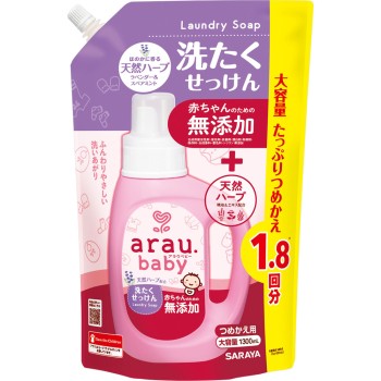 아라우 베이비 세탁비누 리필 1300ML 사라야