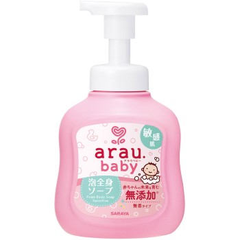 아라우 베이비 거품 전신 솝 민감성 피부 본체 450ML 사라야