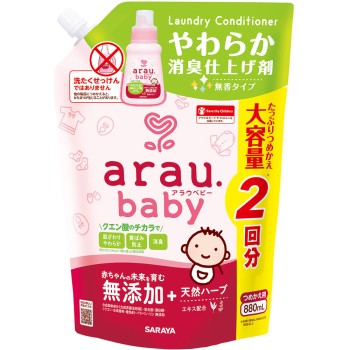 아라우 베이비 부드러운 소취 마무리제 리필 880ml 사라야