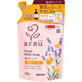 아라우 거품 바디 소프 리필 430ml 사라야