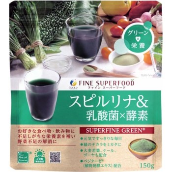 파인 슈퍼푸드 스피루리나&유산균×효소 150g 파인