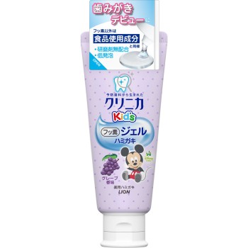 클리니카 키즈 젤 치약 포도 어린이 치약 60g 라이온
