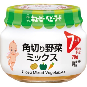 큐피 베이비푸드 깍둑썰기 야채 믹스 70g 큐피