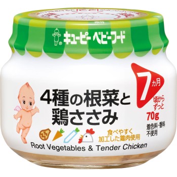 큐피 베이비푸드 4종의 뿌리채소와 닭안심 70g 큐피