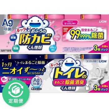 룩플러스 욕실 곰팡이 방지 훈연제 비누향·화장실 통째로 제균 소취 훈연제 세트 5g×3개+4g×3개 라이온