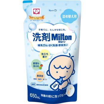 밀톤 세제 Milton 젖병·착유기·야채 세척(리필) RN 650ml 쿄린 제약