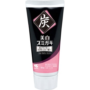 미백 숯 치약 플로럴 티 민트 90g 고바야시제약