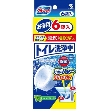 블루렛 변기 세정 중 프레쉬 민트 향 6정 고바야시제약