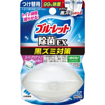 액체 블루렛 내려놓기만 살균 EX 교체품 슈퍼 아쿠아 소프 향 67ml 고바야시제약