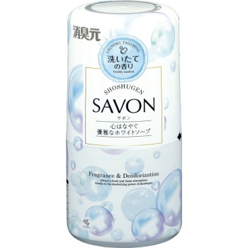 쇼슈겐 SAVON 마음 화사해지는 우아한 화이트 솝 400ml 코바야시 제약