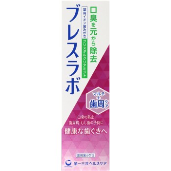 브레스라보 멀티+ 치주케어 크리스탈클리어민트 90g 다이이치산쿄 헬스케어