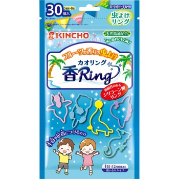 벌레 퇴치 향기 링 블루 (천연 정유 배합 살충 성분 불사용) 30개입 다이니혼제충국