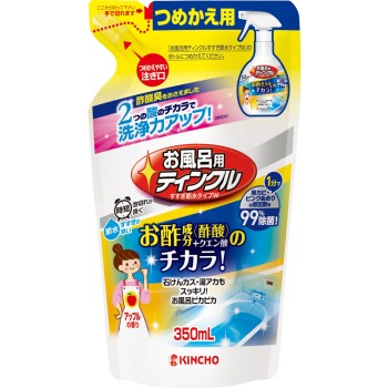 욕실용 팅클 욕실·욕조 세제 물때 제거 리필 350ml 다이니혼죠추기쿠