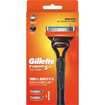 질레트 퓨전 매뉴얼 홀더 교체날2상점함 P&G재팬