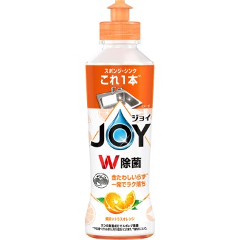 죠이 W 제균 식기용 세제 오렌지 본체 170ml P&G재팬