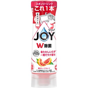 조이 W 제균 식기용 세제 거꾸로 보틀 핑크 자몽 본체 290ml P&G 재팬