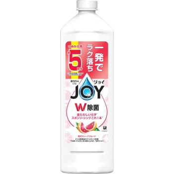조이 W 제균 식기용 세제 핑크 자몽 리필 670ml P&G 재팬