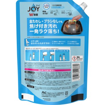 조이 W 제균 식기용 세제 파브리즈 W 소취 프레쉬 클린 리필 초특대 910ml P&G 재팬