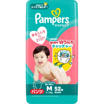 팬퍼스 보송보송 케어 팬츠 슈퍼 점보 M사이즈 기기 52매 P&G재팬