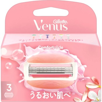 질레트 비너스 컴포트 글라이드 촉촉피부로 화이트 티 향 교체날 교체날3개입 P&G재팬