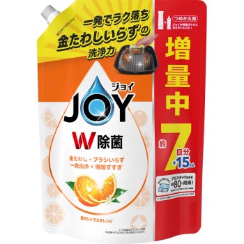 조이 W 제균 식기용 세제 오렌지 리필 초특대 증량 945ml P&G 재팬
