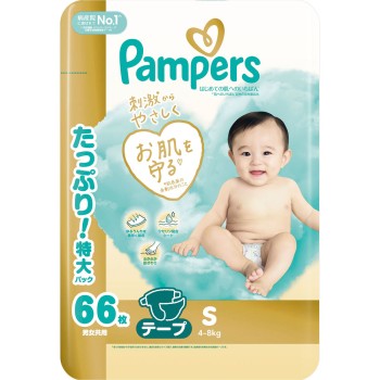 팬퍼스 처음 피부에 가장 좋은 테이프 울트라 점보 S 66매 P&G재팬