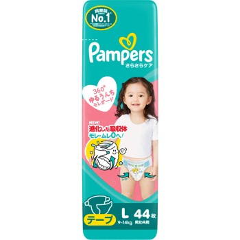 팬퍼스 보송보송 케어 테이프 슈퍼 점보 L 44매 P&G재팬