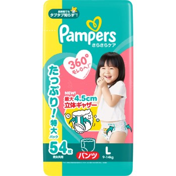 팬퍼스 보송보송 케어 팬츠 울트라 점보 L 54매 P&G재팬