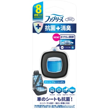 페브리즈 소취 방향제 차량용 이지 클립 항균+소취 클린 블루 샤봉 2.5ml P&G재팬