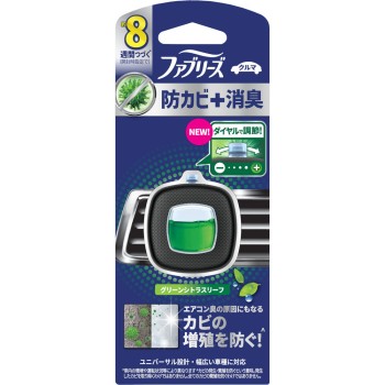 페브리즈 소취 방향제 차량용 이지 클립 곰팡이 방지 소취 그린 시트러스 리프 2.5ml P&G재팬