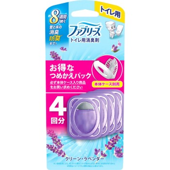 페브리즈 화장실용 소취제 클린 라벤더 4개 팩 6.3ml×4 P&G재팬
