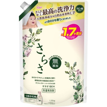 사라사 세탁 세제 액체 은은하고 부드러운 감귤계 향 리필 1260g P&G재팬