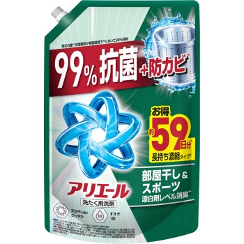 아리엘 젤 실내건조 플러스 울트라 점보 사이즈 1400g P&G 재팬