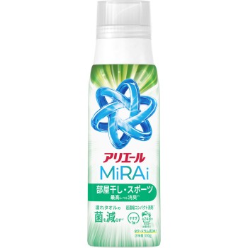 아리에르 미라이 초농축 실내건조&스포츠 본체 330g P&G재팬