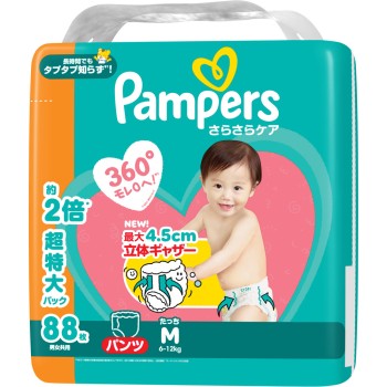 팬퍼스 보송보송 케어 팬츠 메가 점보 M 잡고서기 88매 P&G재팬