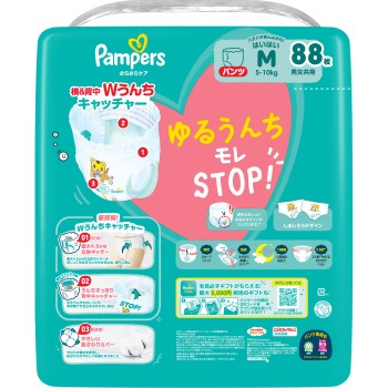 팬퍼스 보송보송 케어 팬츠 메가 점보 M 기기 88매 P&G재팬
