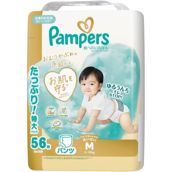 팬퍼스 첫 피부를 위한 최고 팬츠 울트라 점보 M 기기 56매 P&G재팬