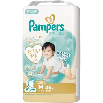 팬퍼스 첫 피부를 위한 최고 팬츠 슈퍼 점보 M 기기 46매 P&G재팬