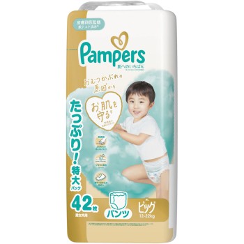 팬퍼스 첫 피부를 위한 최고 팬츠 울트라 점보 빅 42매 P&G재팬