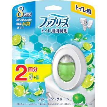 페브리즈 화장실용 소취·방향제 프루티·그린 리필 들이 본체 케이스 + 리필 팩 6.3ml×2 P&G재팬