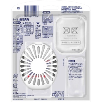 페브리즈 화장실용 소취·방향제 프루티·그린 리필 들이 본체 케이스 + 리필 팩 6.3ml×2 P&G재팬