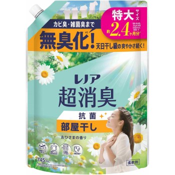 레노아 초소취 실내 건조 햇살 리필 특대 745mL P&G재팬