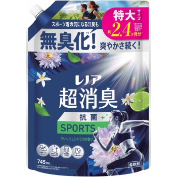 레노아 초소취 스포츠 시트러스 리필 특대 745mL P&G재팬