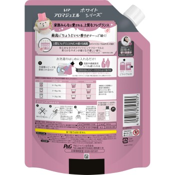 레노아 아로마 쥬얼 화이트 플로럴 & 사봉 향 리필용 특대 사이즈 1040mL P&G재팬