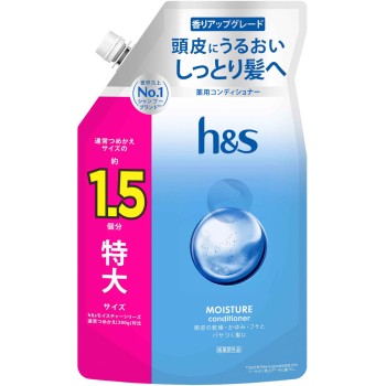 H&S 모이스처 약용 컨디셔너 리필 특대 475g P&G재팬 (의약외품)
