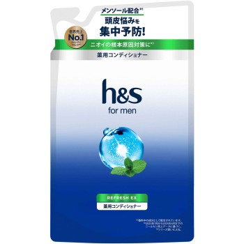 H&S 포 맨 리프레시 EX 약용 컨디셔너 리필 300g P&G재팬 (의약외품)