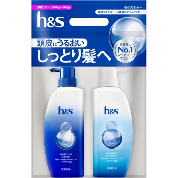 h&s 체험용 모이스처 본체 페어 260g+260g P&G재팬 (의약외품)