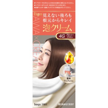비겐 거품 크림 컬러 4G 글로시 브라운 90g+5ml 호유 (의약외품)